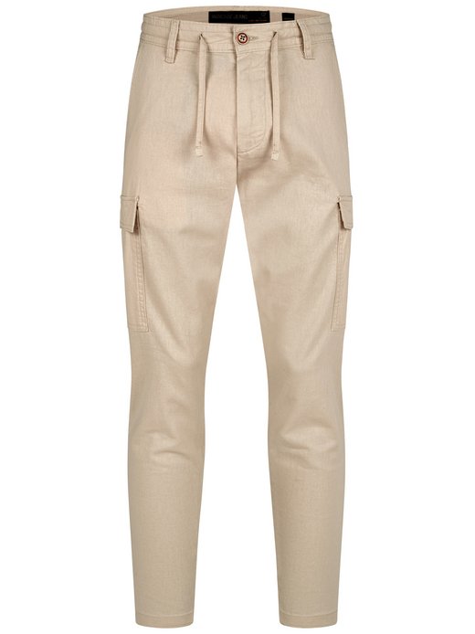 Herren Leinenhose Cargo - Leonardo