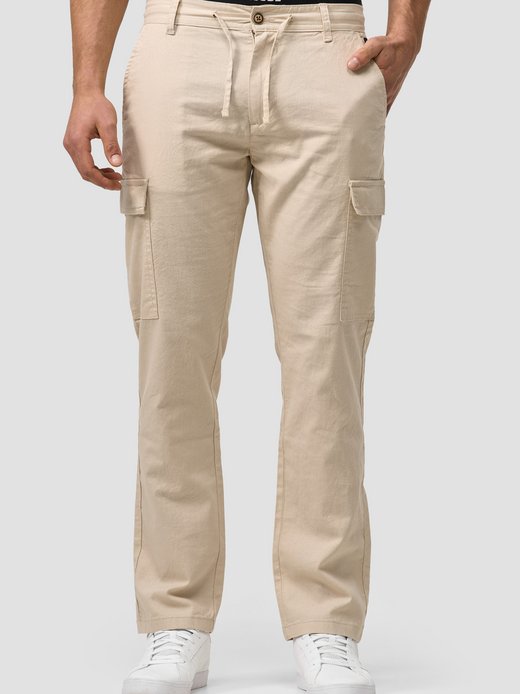 Herren Leinenhose Cargo - Leonardo