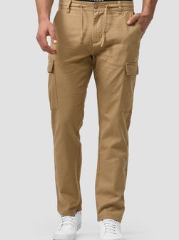 Herren Leinenhose Cargo - Leonardo