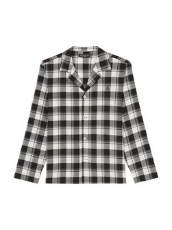 Artikelbild Herren Longsleeve  -  Homey Flanell von Marc O'Polo in schwarz kariert