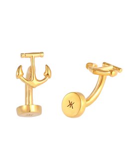 Artikelbild Herren Manschettenknopf von KUZZOI in gold uni