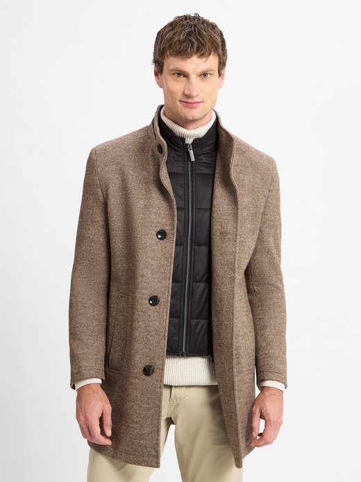 Herren Mantel mit Woll-Anteil