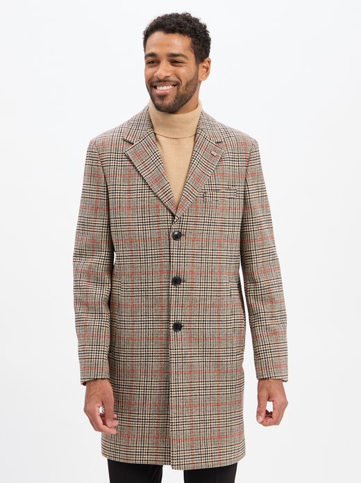 Herren Mantel mit Woll-Anteil