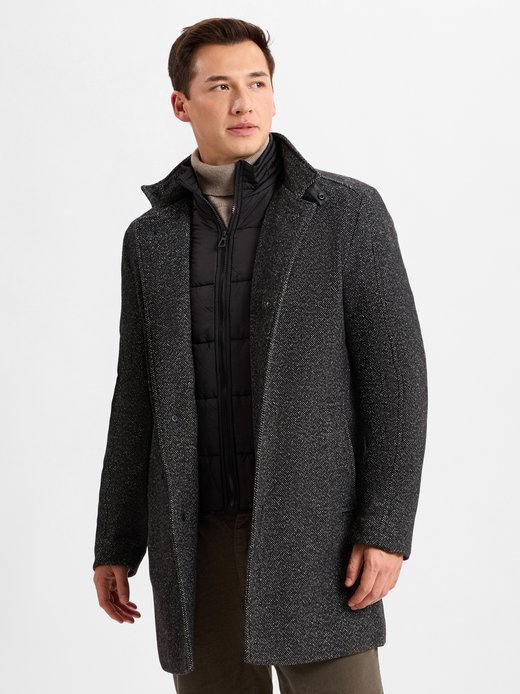 Herren Mantel mit Wollanteil