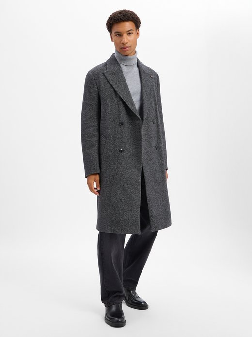 Herren Mantel mit Wollanteil