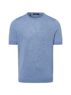Artikelbild Herren Merino-Kurzarmpullover von MAERZ in hellblau meliert