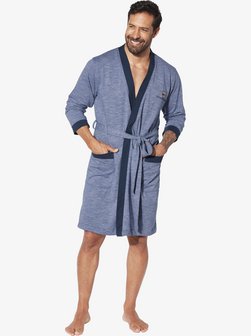 Artikelbild Herren Morgenmantel - SOGIR von Jan Vanderstorm in blau uni