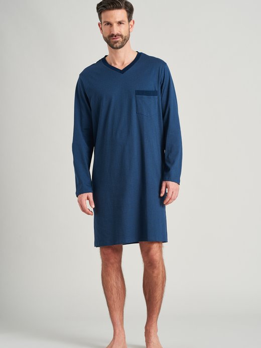 Herren Nachthemd lang  -  Fashion Nightwear