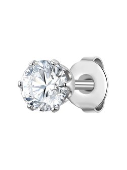 Artikelbild Herren Ohrstecker von True Rebels in silber uni