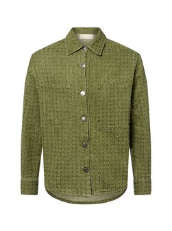Artikelbild Herren Overshirt - Distressed von Another Cotton Lab in gras strukturiert