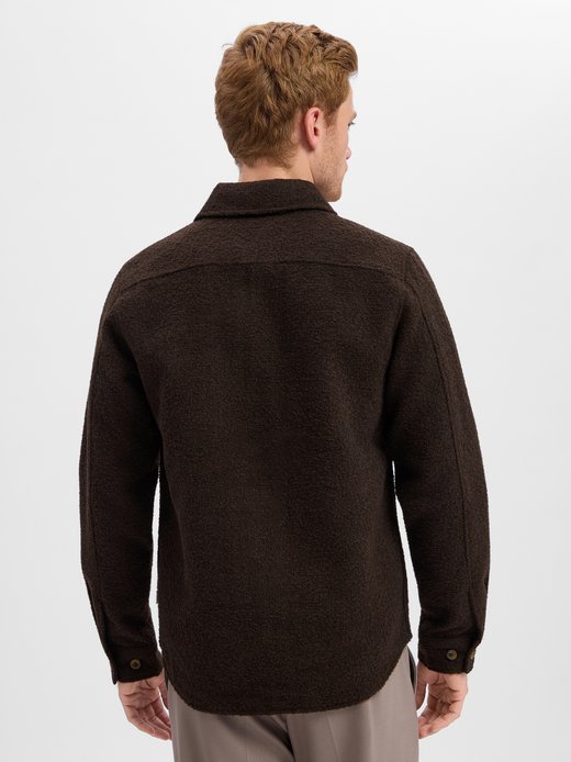 Herren Overshirt mit Wollanteil
