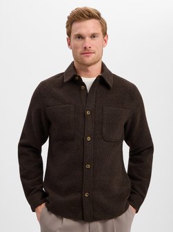 Herren Overshirt mit Wollanteil