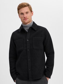 Herren Overshirt mit Wollanteil