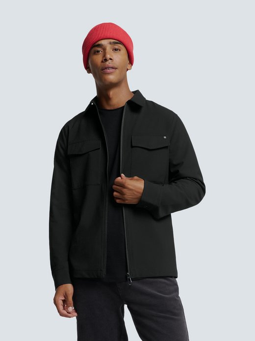 Herren Overshirt mit Zip-Verschluss
