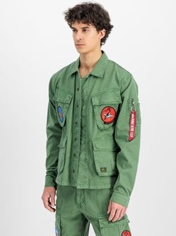 Artikelbild Herren Overshirt von Alpha Industries in grau uni