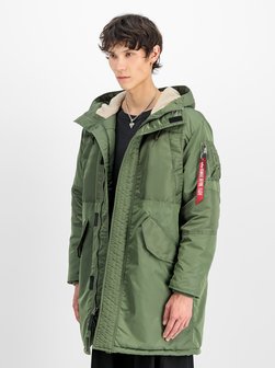 Artikelbild Herren Parka & Winterjacke von Alpha Industries in grün uni