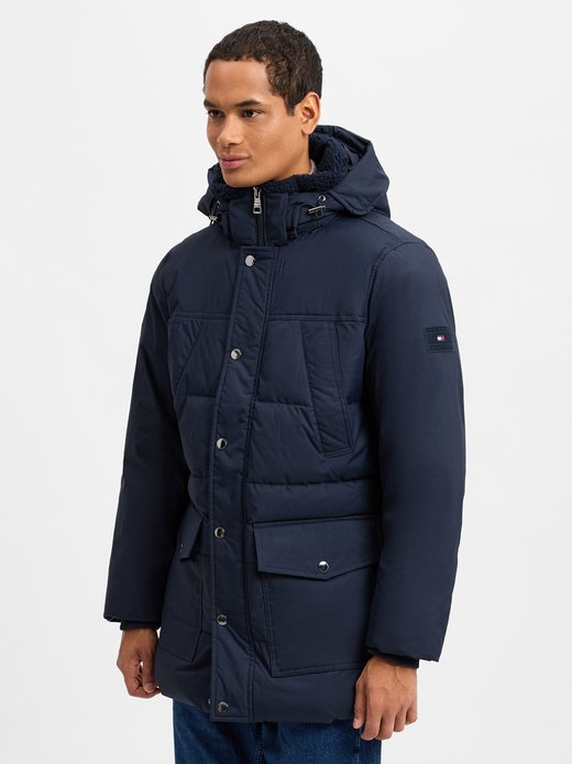 Hooded Daunenparka Hilfiger Hooded Tommy Hilfiger GrÃ¼n Jacke