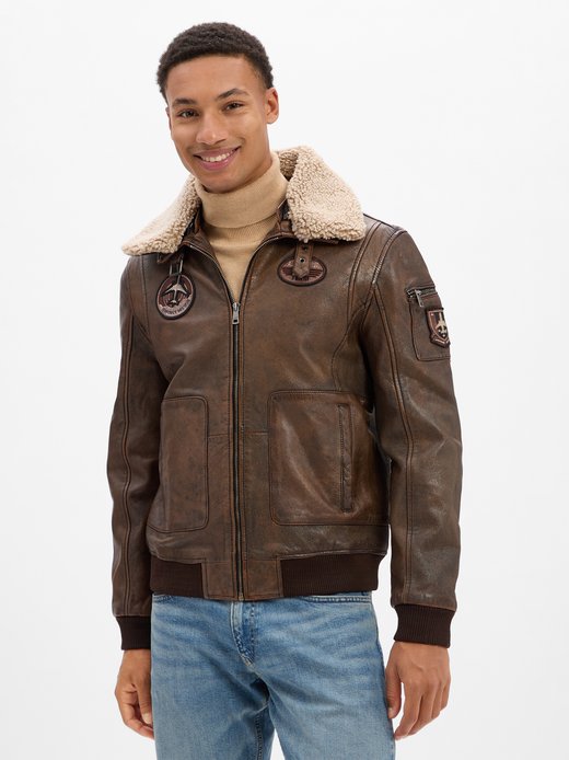 Herren Pilotenjacke aus Nappaleder