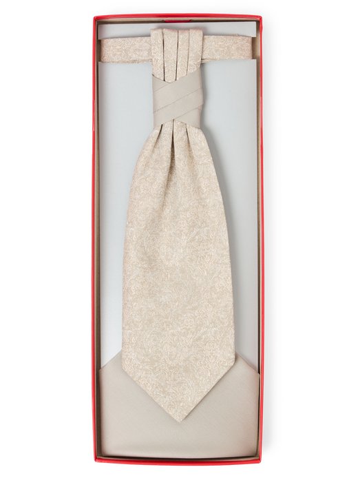 Herren Plastron und Einstecktuch