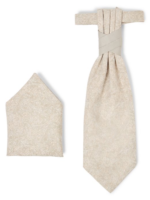 Herren Plastron und Einstecktuch