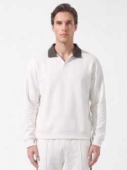 Herren Polo-Sweatshirt