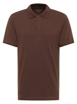 Artikelbild Herren Polo von Mustang in braun uni