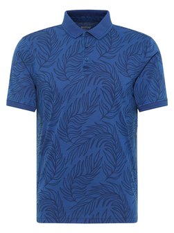 Artikelbild Herren Polo von Mustang in blau gemustert