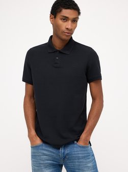 Artikelbild Herren Polo von Mustang in schwarz uni