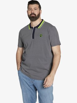 Artikelbild Herren Poloshirt - EARL CARNEY von Charles Colby in blau gemustert
