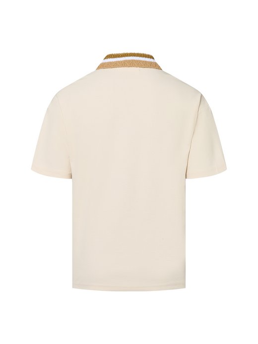 Herren Poloshirt - Knit Collar Over