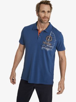 Artikelbild Herren Poloshirt - NICCO von Jan Vanderstorm in royal blau bedruckt