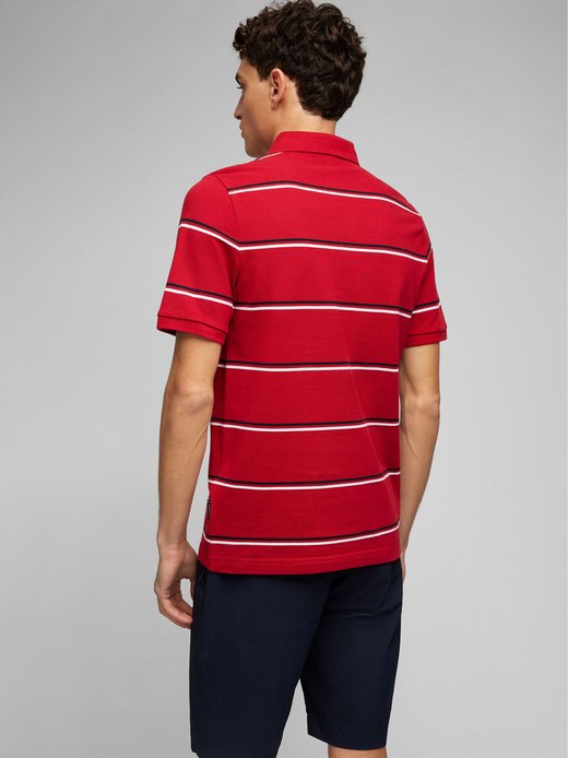 Herren Poloshirt - Streifen-Polo Piquee