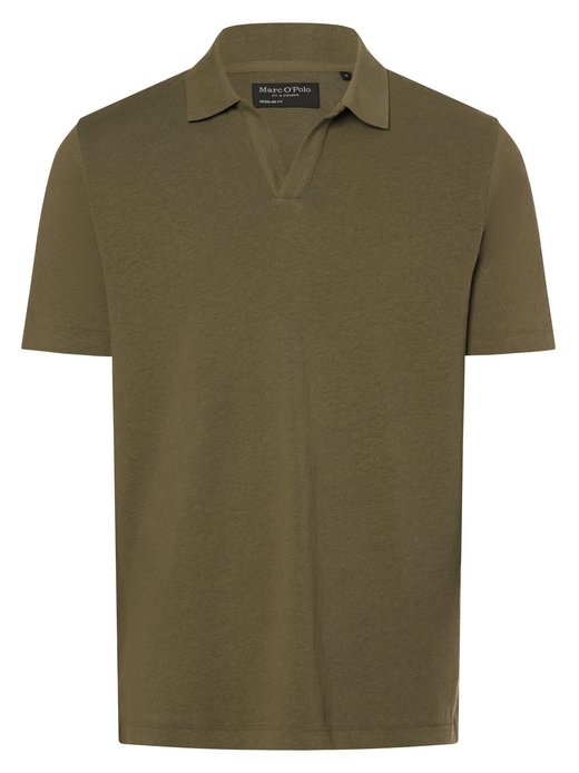 Herren Poloshirt mit Leinen-Anteil