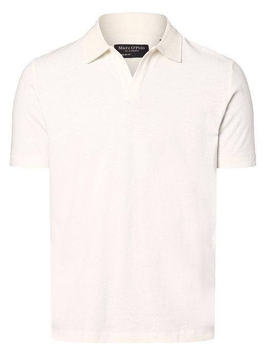 Herren Poloshirt mit Leinen-Anteil