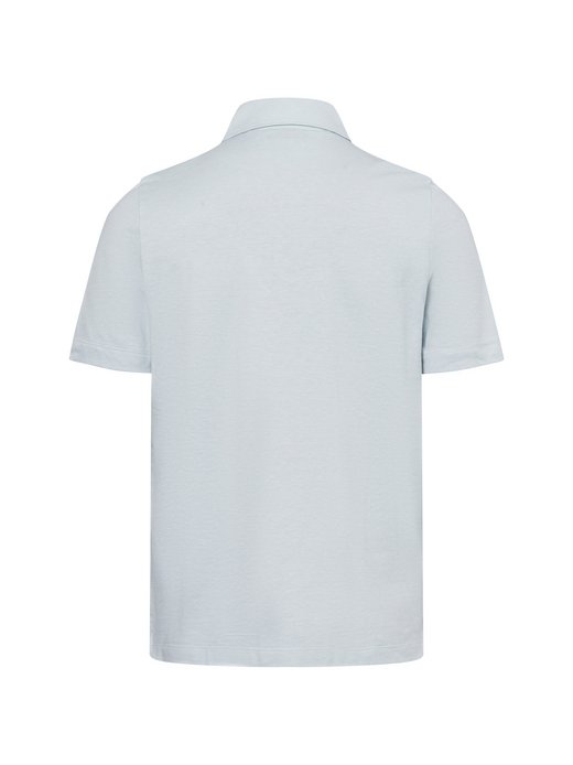 Herren Poloshirt mit Leinenanteil