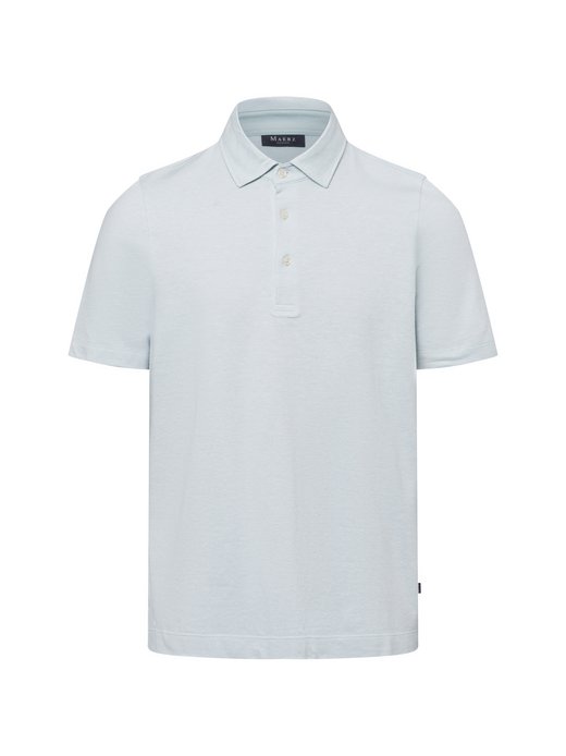 Herren Poloshirt mit Leinenanteil