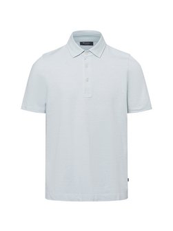 Herren Poloshirt mit Leinenanteil
