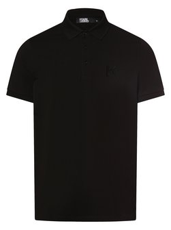 Artikelbild Herren Poloshirt von KARL LAGERFELD in schwarz uni