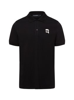 Artikelbild Herren Poloshirt von KARL LAGERFELD in schwarz uni