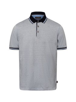 Artikelbild Herren Poloshirt von Bugatti in marine hellblau gemustert