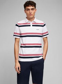 Artikelbild Herren Poloshirt von Daniel Hechter in weiß gestreift