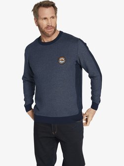 Artikelbild Herren Pullover - HALVAR von Jan Vanderstorm in blau bedruckt