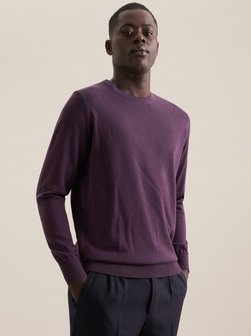 Artikelbild Herren Pullover - Uni von Seidensticker in lila uni
