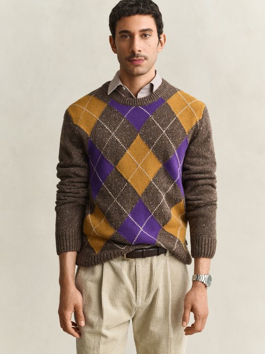 Herren Pullover mit Woll-Anteil