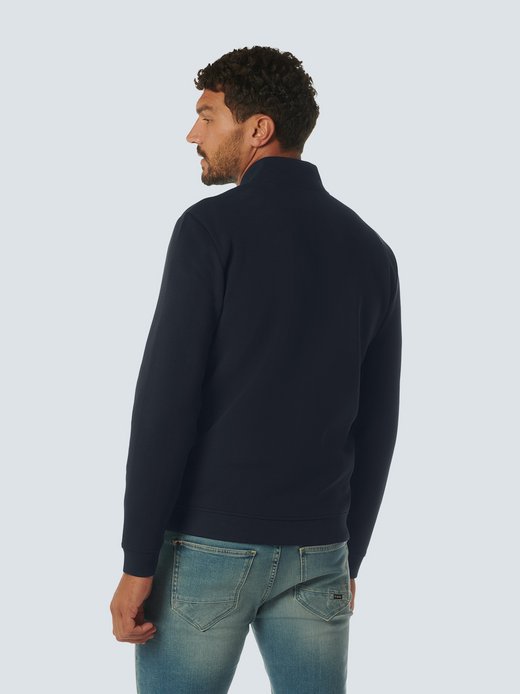 Herren Pullover mit durchgehendem Reißverschluss