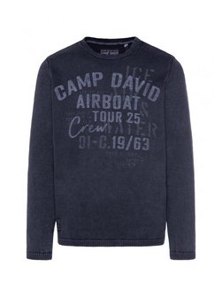 Artikelbild Herren Pullover von Camp David in blau bedruckt