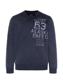 Artikelbild Herren Pullover von Camp David in blau uni