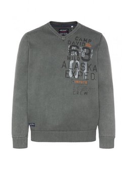 Artikelbild Herren Pullover von Camp David in grün uni