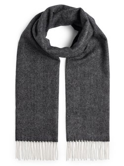 Artikelbild Herren Pure Cashmere Schal von Finshley & Harding in anthrazit gemustert