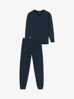 Artikelbild Herren Pyjama  -  Comfort Essentials von Schiesser in marine bedruckt